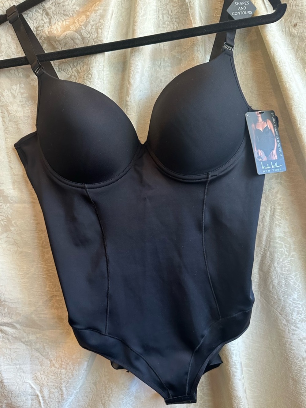 Bodysuit with underwire shaped cup -sexy sheer bottom rear-beautiful lingerie